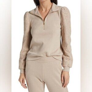 Generation Love tan haven quarter Zip pulliver sweatshirt size L